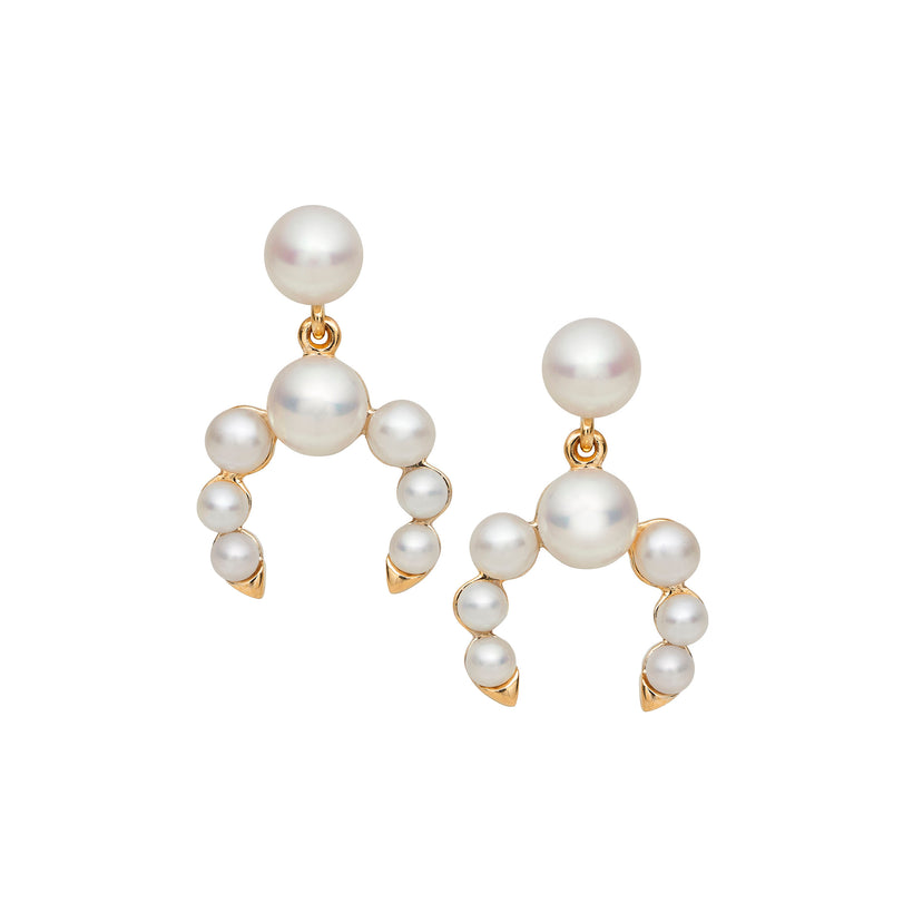 9CT PEARL AVOCA EARRINGS