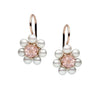 9CT ROSE GOLD, ROSE QUARTZ & PEARL OPHELIA EARRINGS