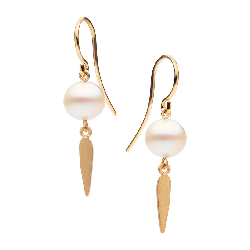 9CT PEARL NIELSEN EARRINGS