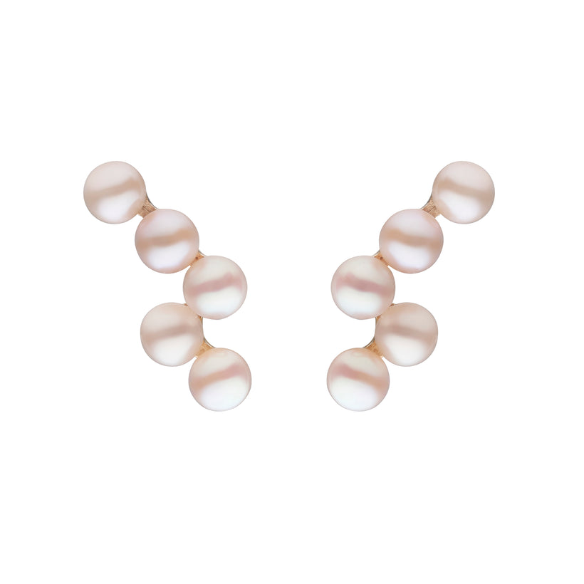 9CT PINK PEARL ANJELICA STUD EARRINGS