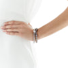 STERLING SILVER, PEARL & GREY AGATE BRACELET