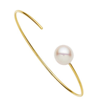 9CT PEARL CARLY BANGLE