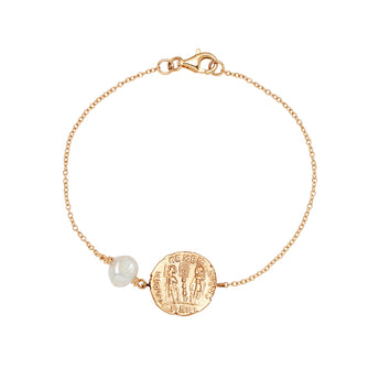 9CT PEARL MEDICI BRACELET