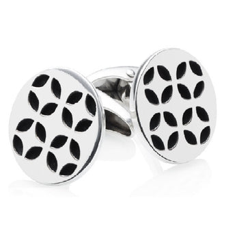 STERLING SILVER GATSBY CUFFLINKS