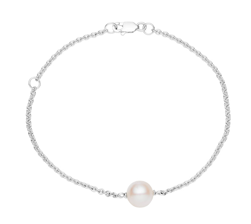 STERLING SILVER PEARL BRACELET