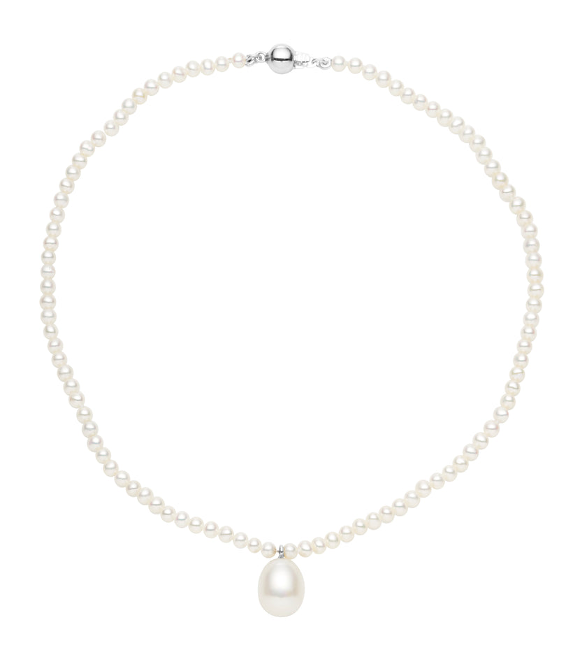 STERLING SILVER PEARL BAMBINI NECKLACE