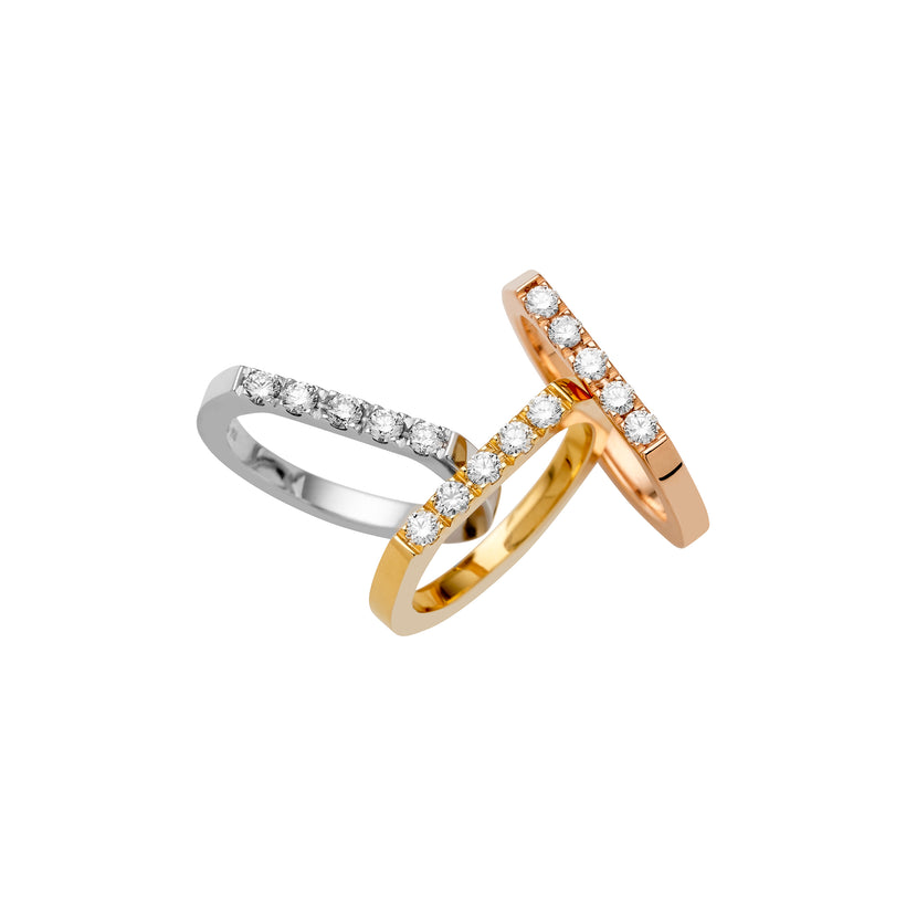 18CT YELLOW GOLD DIAMOND OLA BAND
