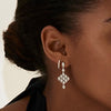 18CT DIAMOND FLEURUS DROP EARRINGS