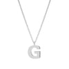 STERLING SILVER 'G' AMATE PENDANT