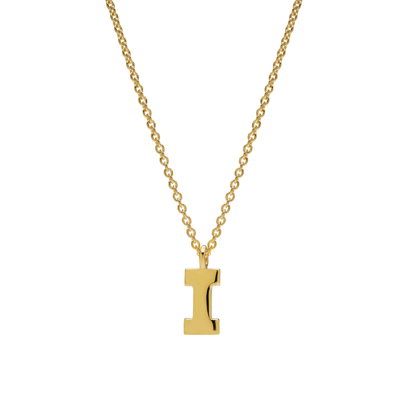 9CT 'I' AMATE PENDANT