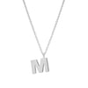 STERLING SILVER 'M' AMATE PENDANT