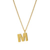 9CT 'M' AMATE PENDANT