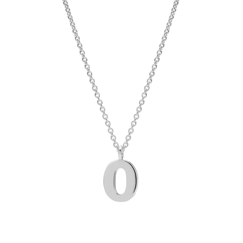 STERLING SILVER 'O' AMATE PENDANT
