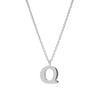 STERLING SILVER 'Q' AMATE PENDANT