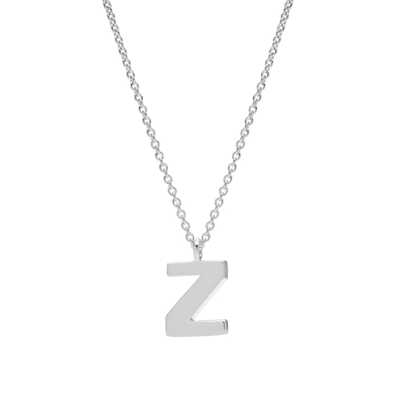 STERLING SILVER 'Z' AMATE PENDANT