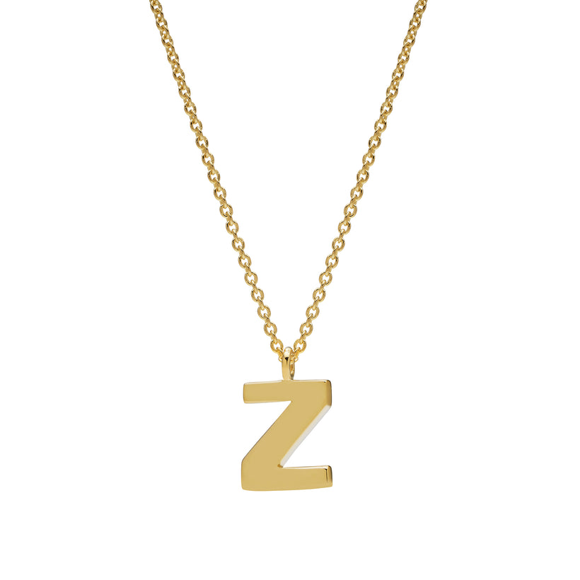 9CT 'Z' AMATE PENDANT