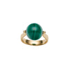 9CT MALACHITE LOREN RING