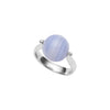 STERLING SILVER BLUE LACE AGATE LOREN RING