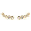 18CT YELLOW GOLD DIAMOND SIGOURNEY EARRINGS