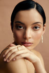 18CT YELLOW GOLD DIAMOND SIGOURNEY RING