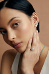 18CT WHITE GOLD DIAMOND HUDSON STUD EARRINGS