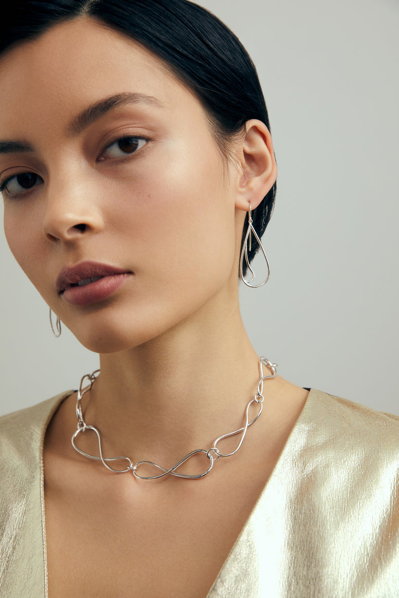 STERLING SILVER DAVIS EARRINGS