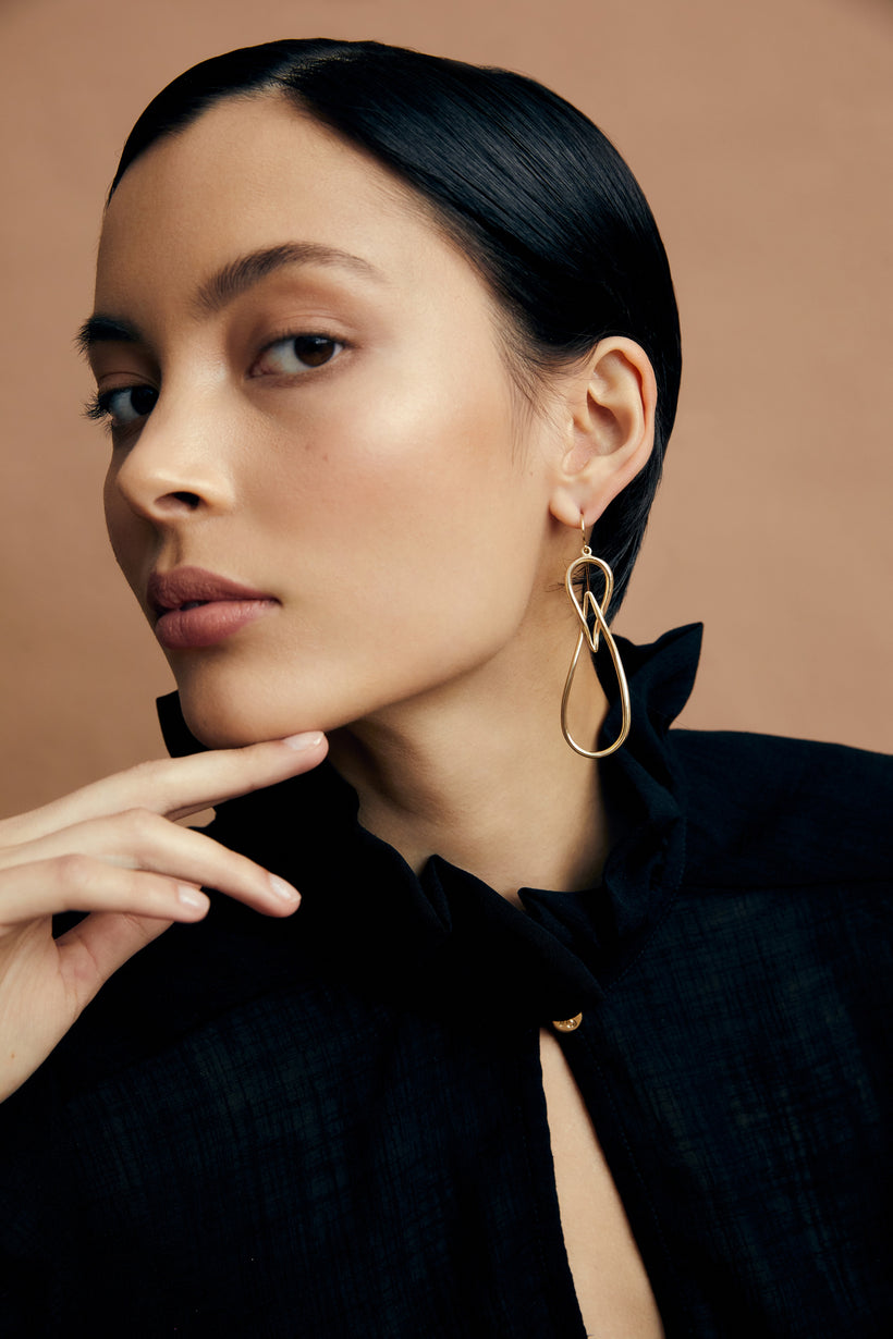 9CT SCORSESE DROP EARRINGS