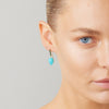 9CT AMAZONITE & TSAVORITE ROTONDE EARRINGS
