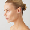 18CT YELLOW GOLD DIAMOND BRIGGS EARRINGS