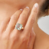 9CT GREEN AMETHYST TANGO RING