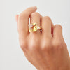 9CT CITRINE TANGO RING