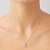 18CT ROSE GOLD PINK MORGANITE & DIAMOND BONNARD PENDANT