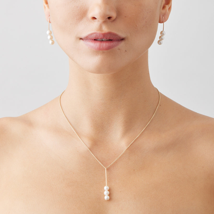 9CT PEARL LINDER PENDANT