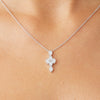 18CT DIAMOND FLEURUS DROP PENDANT