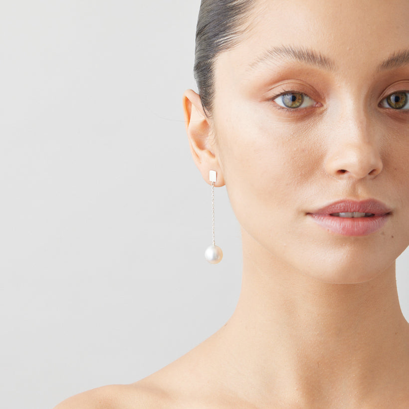STERLING SILVER SOUTH SEA PEARL ELSA EARRINGS
