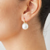 18CT YELLOW GOLD SOUTH SEA PEARL HEIDI HOOK EARRINGS