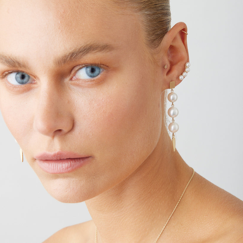 9CT NIELSEN PEARL DROP EARRINGS