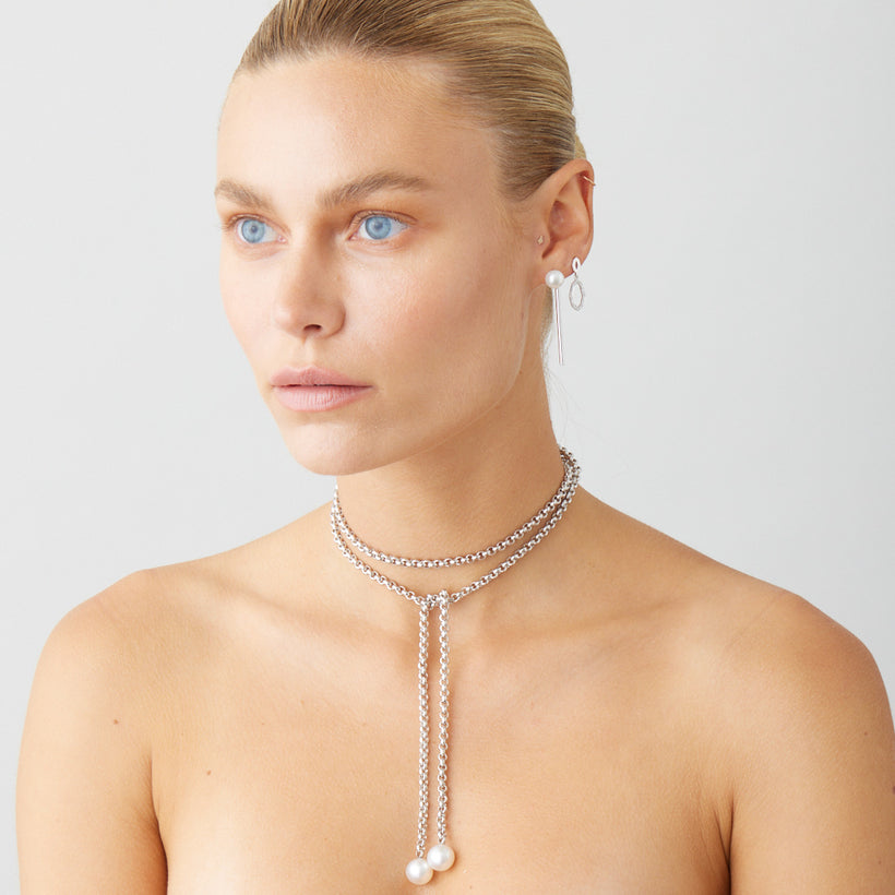 STERLING SILVER SOUTH SEA PEARL ELSA BOLA