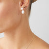 STERLING SILVER PEARL CATE EARRINGS