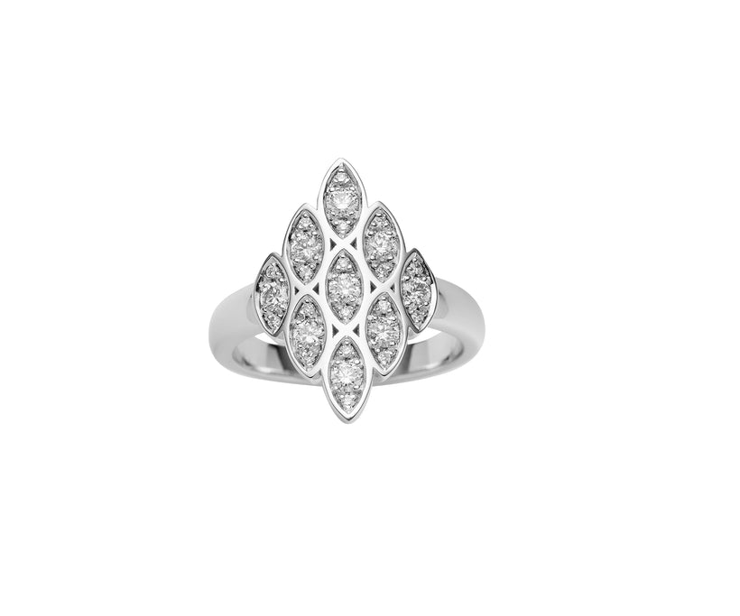 18CT DIAMOND FLEURUS RING