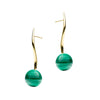 9CT MALACHITE ORNELLA EARRINGS