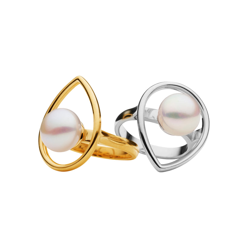 9CT PEARL MOONAGE DAYDREAM RING