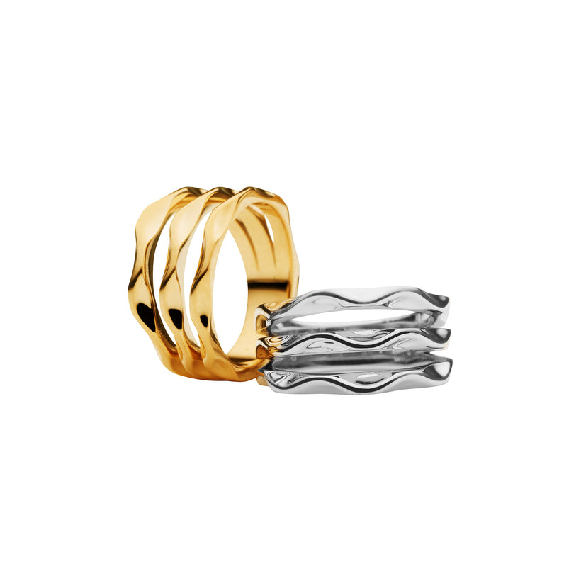 STERLING SILVER TRIPLE MOMENTUM RING