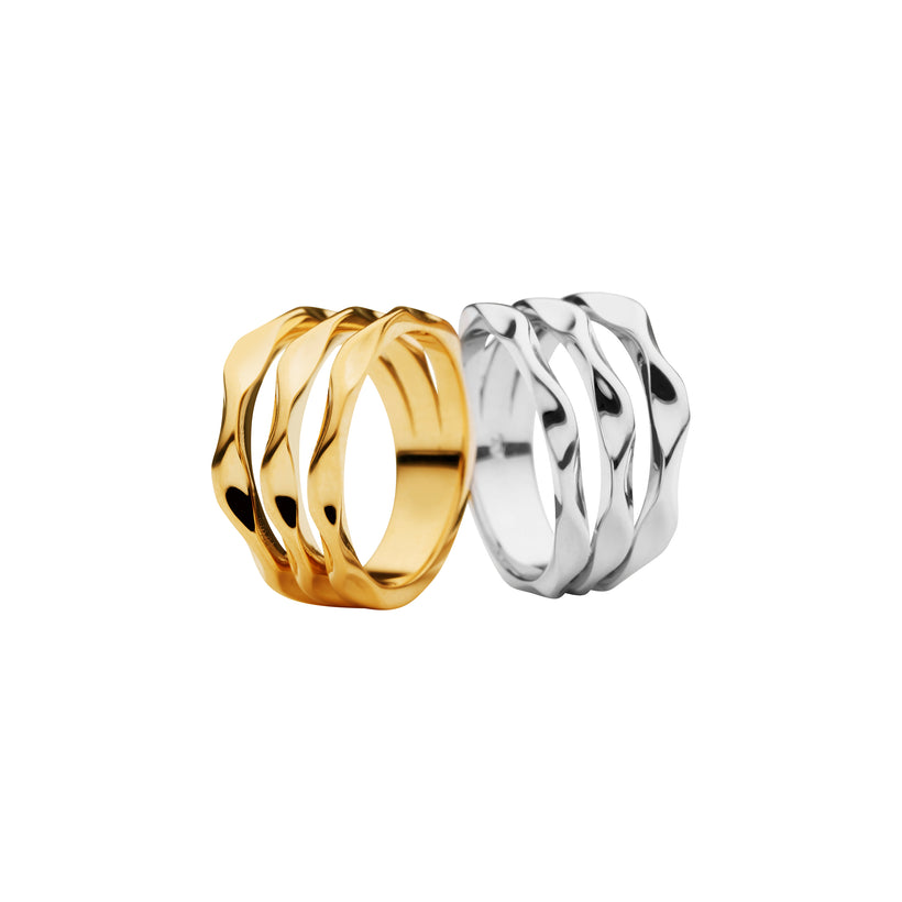 9CT TRIPLE MOMENTUM RING