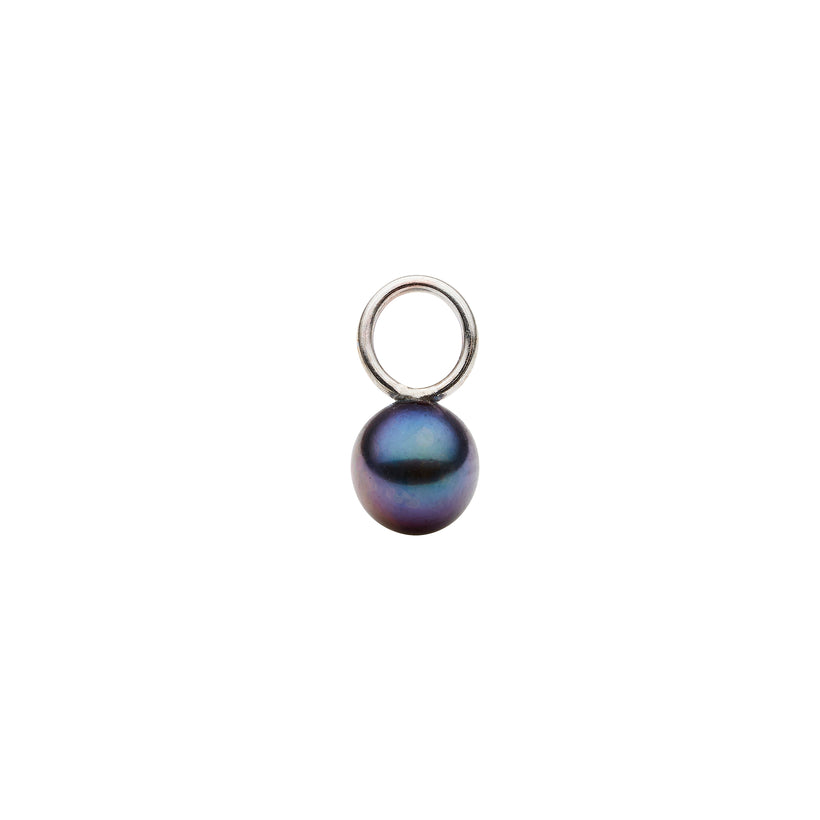 STERLING SILVER PEACOCK PEARL DETACHABLE AMATE PENDANT