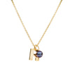 9CT 'W' AMATE PENDANT