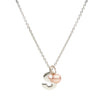 STERLING SILVER PINK PEARL DETACHABLE AMATE PENDANT