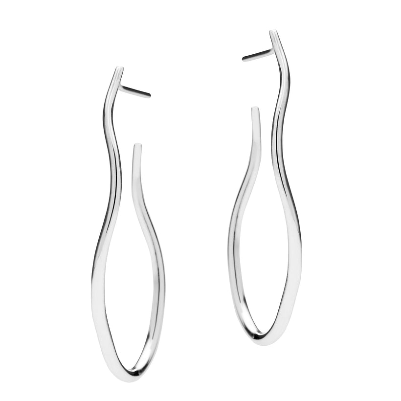STERLING SILVER CASSAVETES DROP EARRINGS