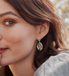 18CT GREEN AMETHYST & DIAMOND BRINDABELLA EARRINGS