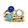 9CT GOLD TURQUOISE AURORA RING